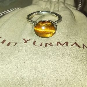 ❤️ David Yurman cable classic with tigers eye gemstone size 6.50.(Retired)